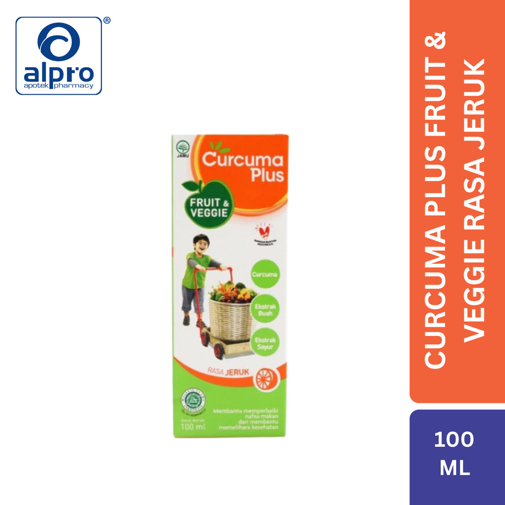 

Curcuma Plus Fruit & Veggie Rasa Jeruk 100Ml