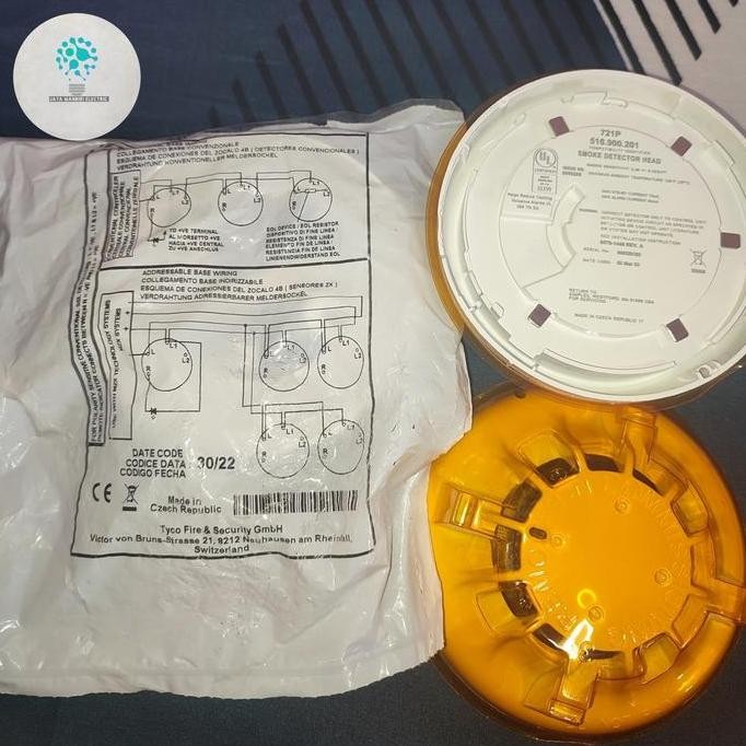 Smoke Detector Heard Simplex Tyco 721P +Base Tyco 721P Simplex Smoke