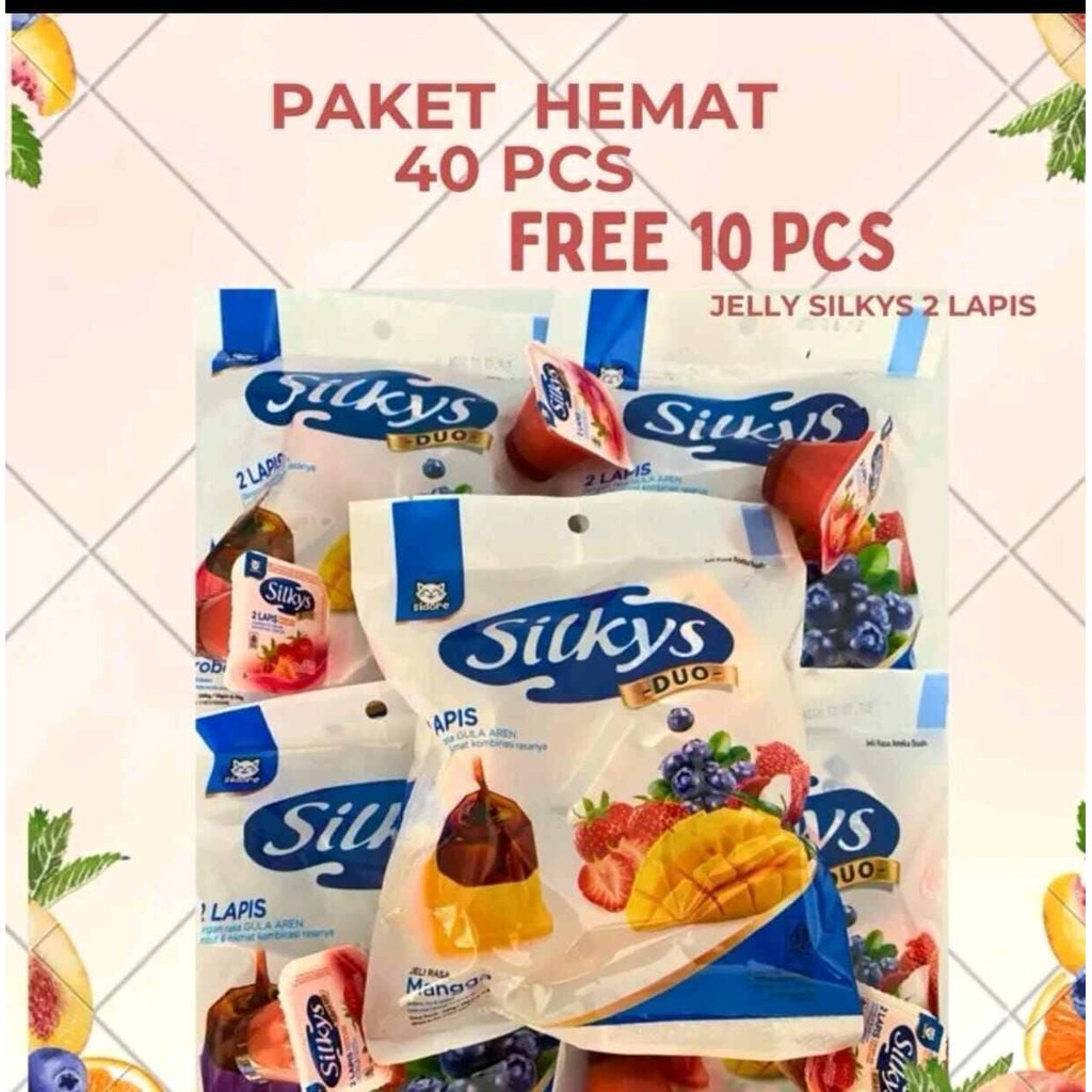 

PAKET HEMAT 40pcs+10pcs PUDING SILKYS 2 LAPIS