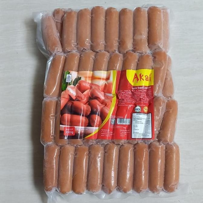 

Sosis Sapi Cocktail Akai Isi 66 Pcs ( 1 Kg ) H24