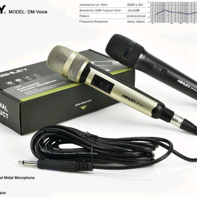 Mic Kabel Ashley Dm Voice Mikrofon