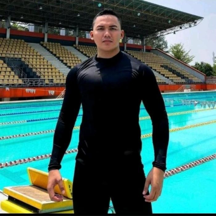 Manset Baslayer Panjang Hitam Polos  Kaos Sport Pria Manset Lengan Panjang