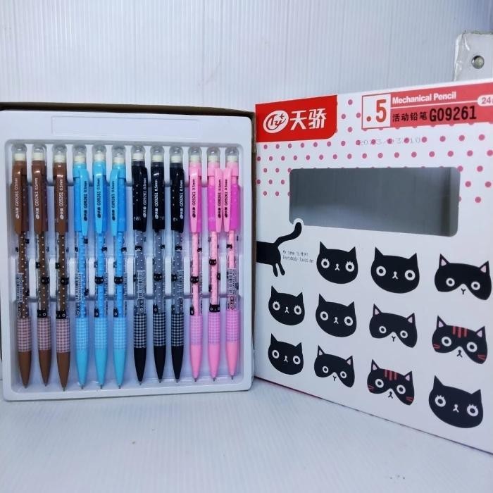 

Sp Isi 24 Pcs Pensil Mekanik Tizo 0,5 Pensil Cute Varian Terbaru