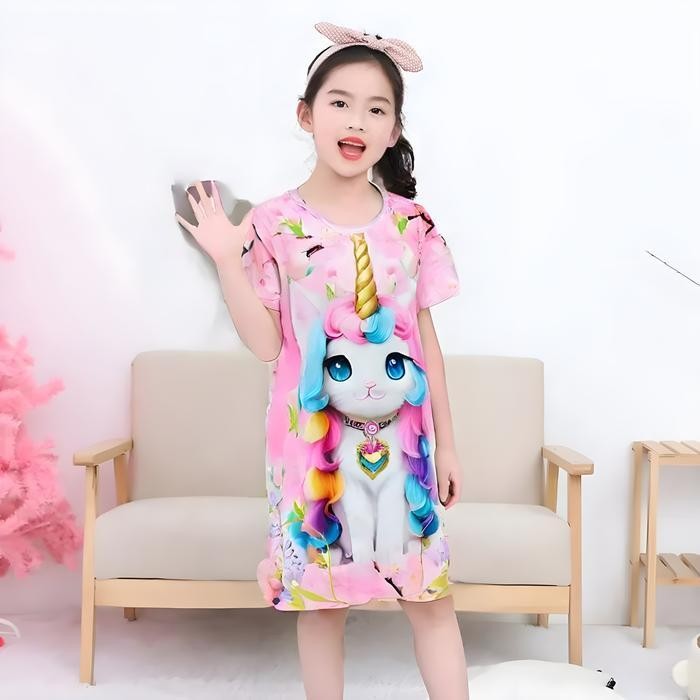 Bts Carol'S Kayle Baju Tidur Daster Anak Perempuan Usia 1-10 Tahun