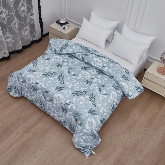 Informa 240X210 cm Bed Cover Microfiber Veola - Biru