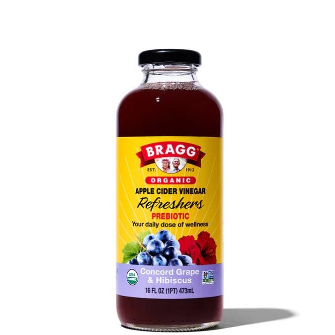

Bragg Acv Refreshers Ready To Drink Concord Grape Hibiscus 473Ml