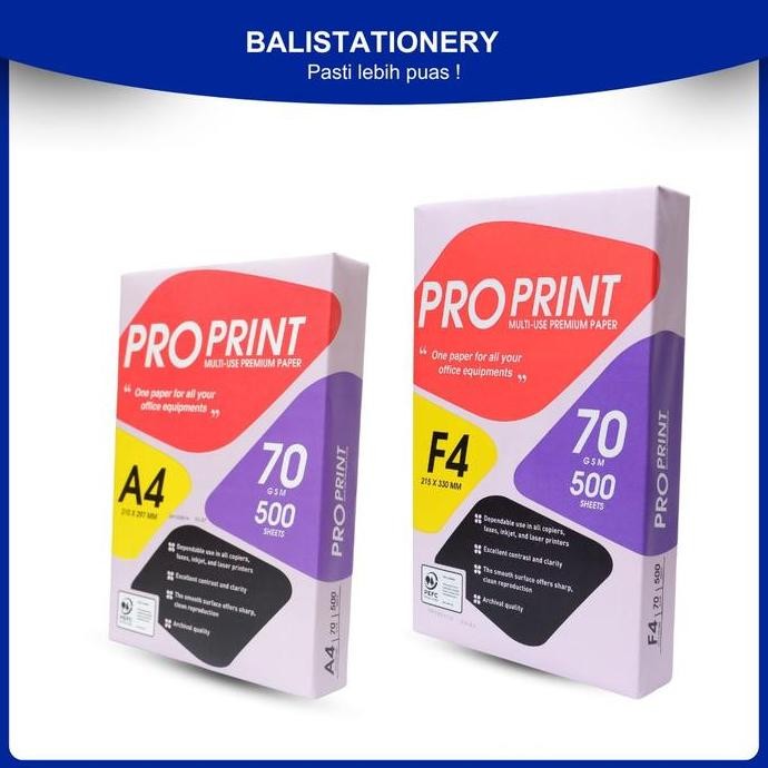 

;&;&;&;&] Pro Print HVS Kertas Fotocopy Kertas Print 70 GSM A4 / F4