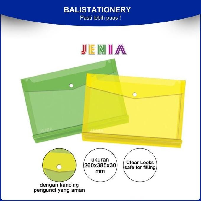 

Kualitas terbaik] Map Kancing 1 Polos Map Berkas Jenia