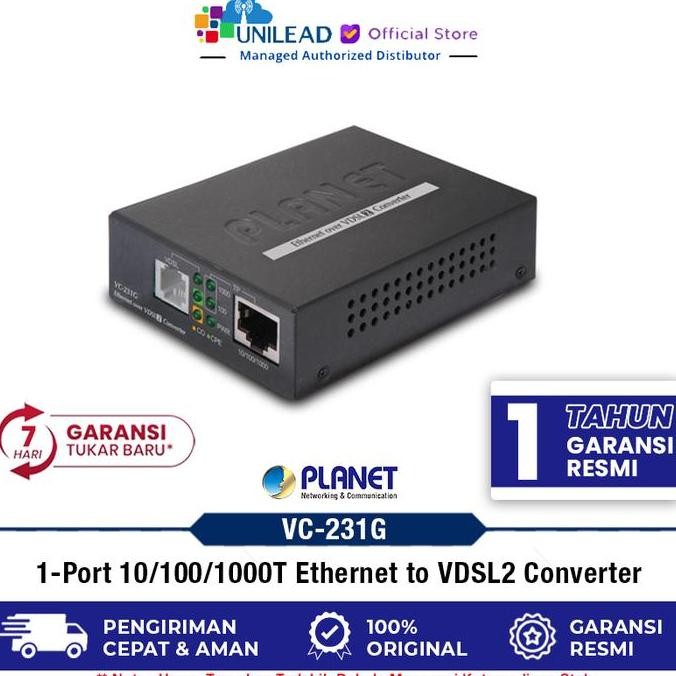 TERLARIS - PLANET VC-231G Solusi Jaringan Gigabit over VDSL2 yang Andal dan Cepat
