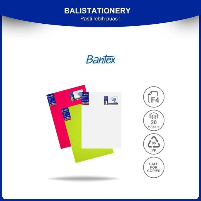 

yang dicari] Display Book Folio/F4 Clear Holder 20 Pockets Bantex