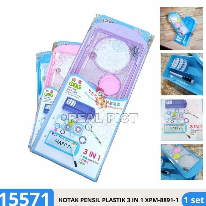 

Silahkan Order] Tempat pensil / kotak pensil / pensil case 3 IN 1 XPM-8891-1