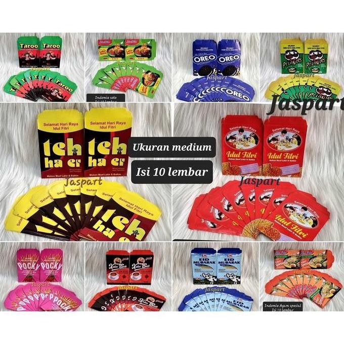 

best produk] AMPLOP LEBARAN IDUL FITRI SNACK UNIK KEKINIAN 1 PACK ISI 10