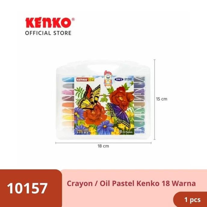 

:=:=:=:=] Crayon / Oil Pastel Kenko 18 Warna