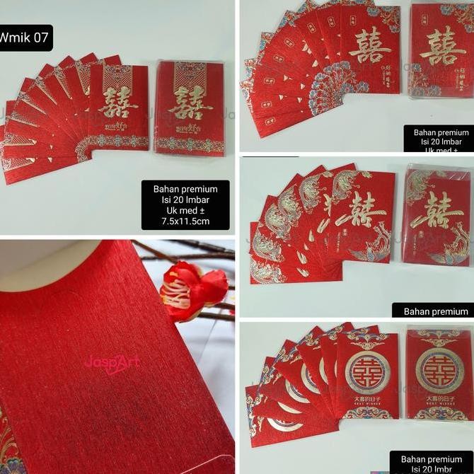 

*****] Isi 20 Pcs Angpao Wedding Amplop Sangjit Pernikahan Kemasan Mika