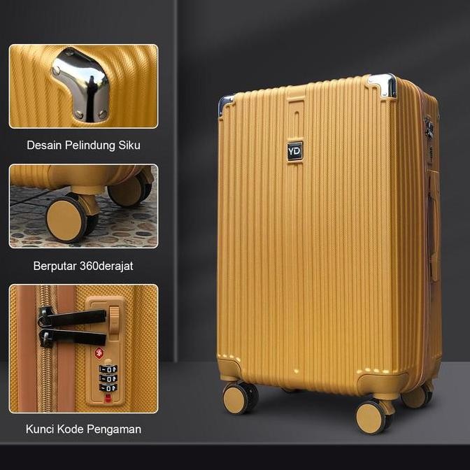 BEBAS ONGKIR - KOPER 2037 UKURAN 20 INCH KABIN SIZE BAHAN FIBER KUALITAS PREMIUM