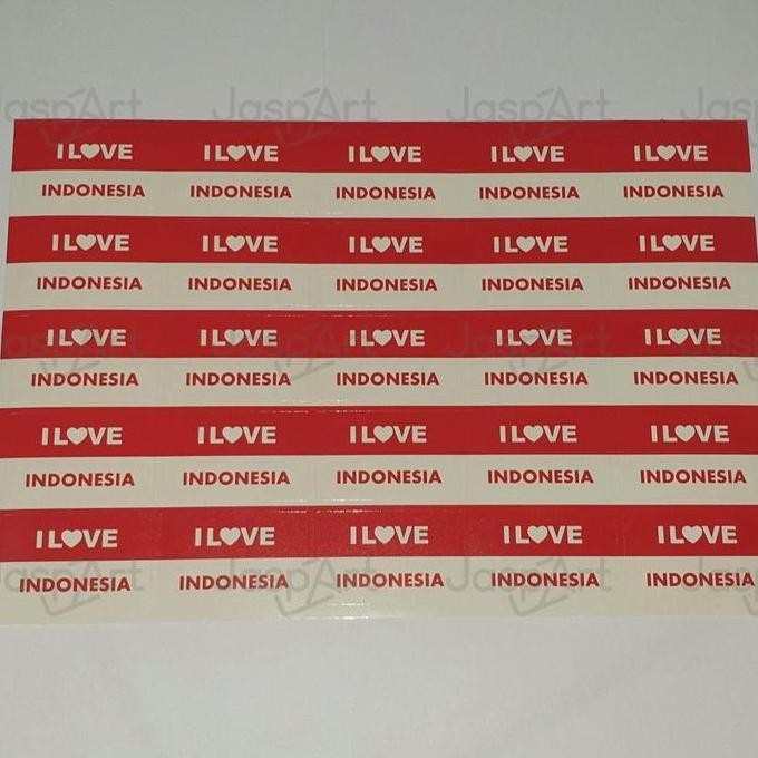 

monggo] Tempelan Pipi Bendera - Sticker Pipi Merah Putih - indonesia 17 agustus Sticker HUt ri isi 25