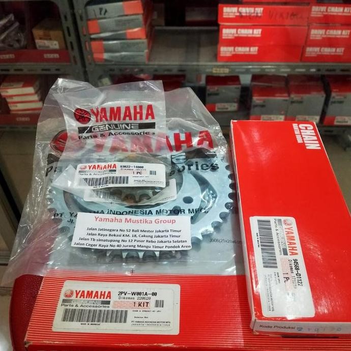 TERBARU - Gear set Jupiter Mx King / Rantai set Jupiter Mx King original yamaha