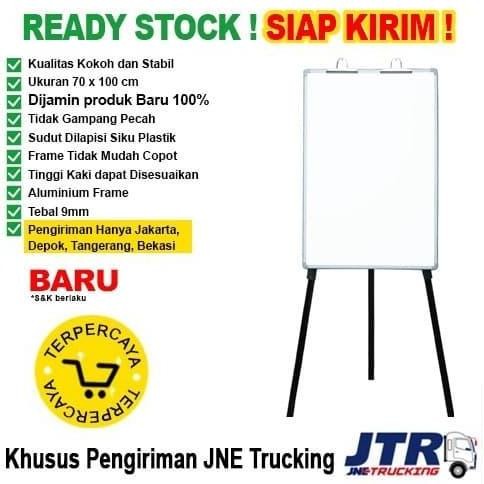 

BEBAS ONGKIR - Papan Tulis Flip Chart SAKANA 70x100cm ( Kaki )