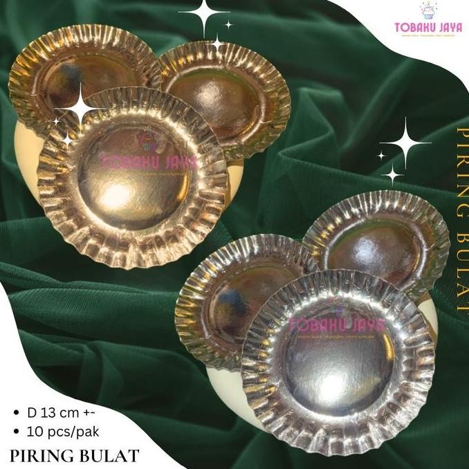 ] PIRING KERTAS BULAT/ PIRING KERTAS ULTAH / PIRING KERTAS BULAT SILVER EMAS / PIRING KUE BULAT/ PIR