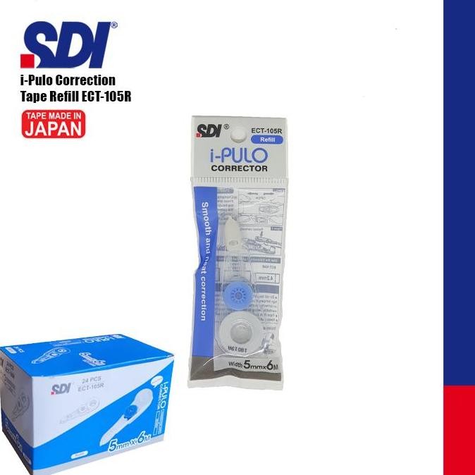 

TERMURAH - SDI ECT-105R Refill Tip-ex / Correction Tape 24pcs