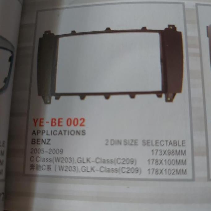 Frame Head Unit Mercedes-Benz Cl203 W209 W463 W203 2005 - 2009