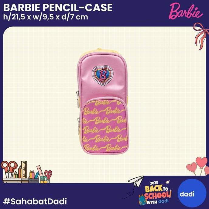 

TERBARU - Dadi - Barbie Butter Yellow Graphic Pencil Case - Tempat Pensil/Alat Tulis