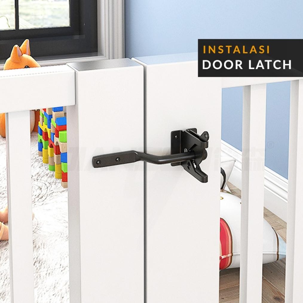 RKG Grendel Slot Kait Kunci Pintu Pagar Otomatis Fence Hinge Latch Door