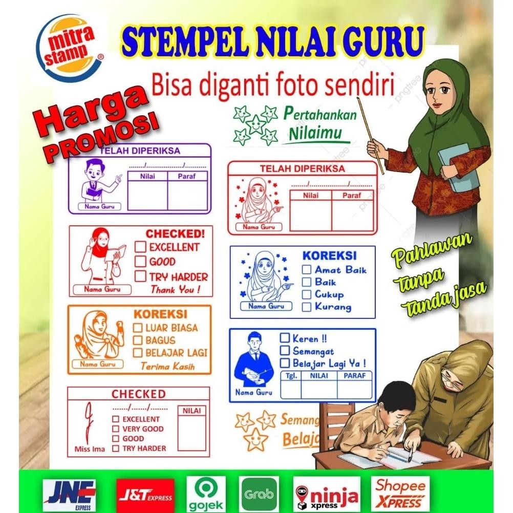 

Readyy!! Stempel Nilai Guru / Penilaian / Koreksi / Checked / Reward