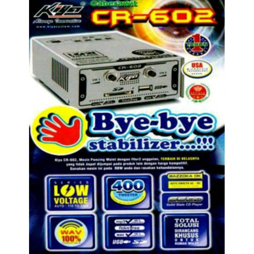 Promo Ampli Walet Kiyo CR 602 ( Cabe rawit ) Bisa 400 tweeter COD