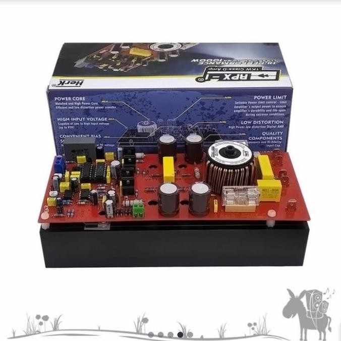 Promo KIT RPX-1 MONO BLOCK POWER AMPLIFIER CLASS D 1000W HERK TERLARIS COD