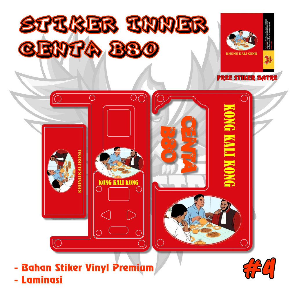 

Premium Cut - Stiker Centa B80 Luc 04 Garskin Stiker / Case Custom Terlaris 2PCS/ Fullbody