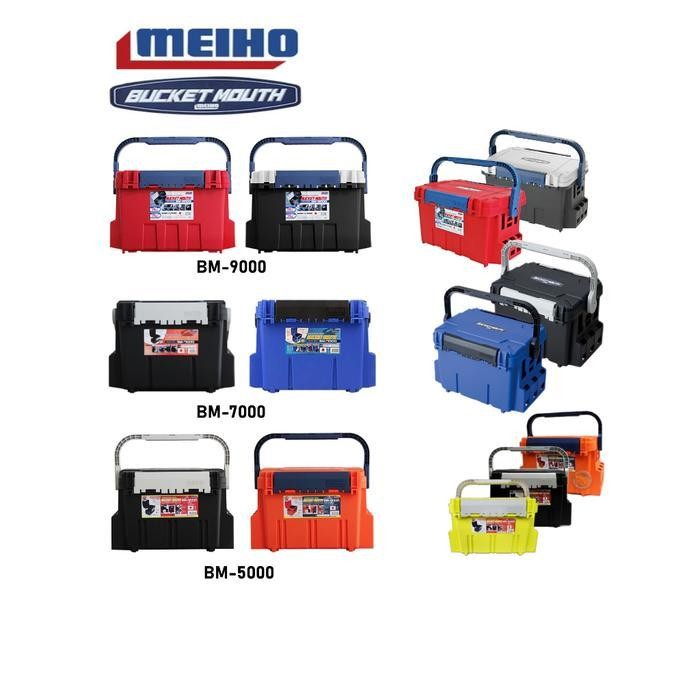 FT Meiho Versus Bucket Mouth BM 5000 7000 9000 Tackle Box Kotak Pancing
