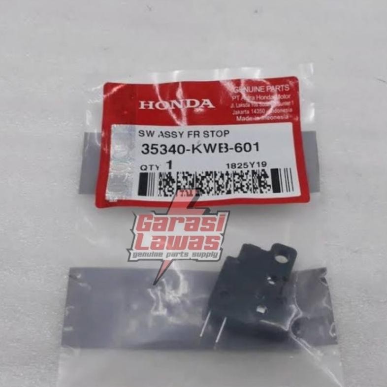 35340-KWB-601 Switch assy front brake original AHM Honda Genuine Parts Swit rem depan original Honda