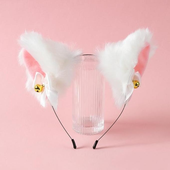 new Bando Telinga Kucing Lonceng Cosplay Anime Wanita Korea