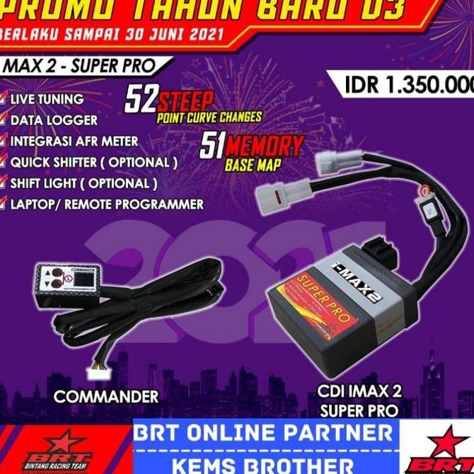 ready CDI IMAX 2 SUPERPRO BRT KLX ORIGINAL BRT 100% DIJAMIN ASLI MOTOR