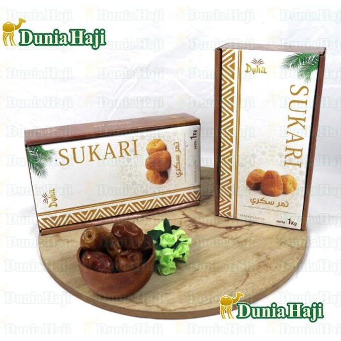 

DUNIA HAJI - KURMA RAJA SUKARI 1KG KURMA BASAH SUKARI DUS NR
