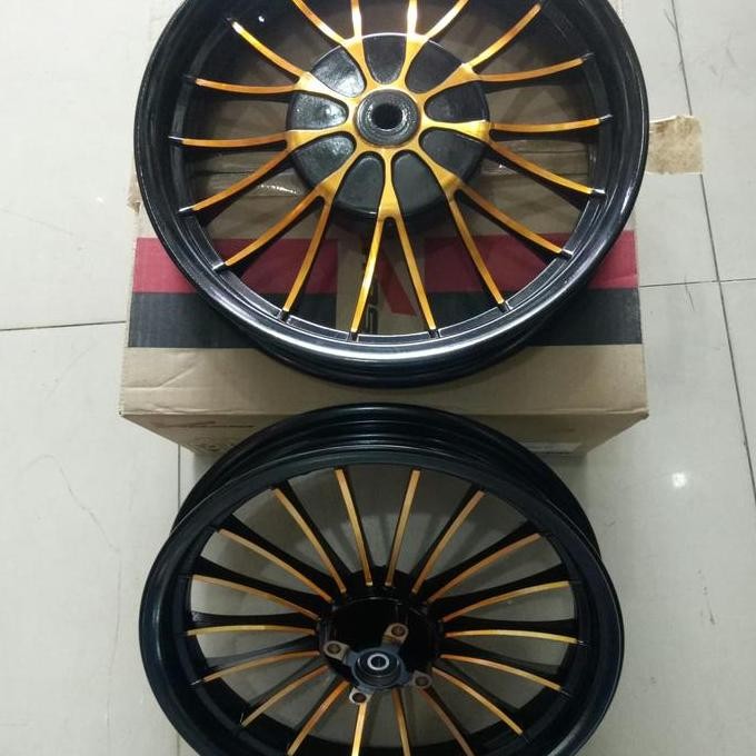 VELG ROSSI TAPAK LEBAR MOTOR YAMAHA XEON UKURAN 215/250 RING 14