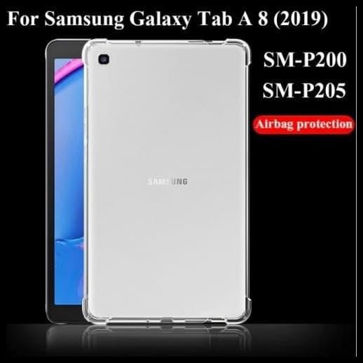 Samsung Tab A 8in 2019 SPen P205 Anti Crack Silikon Bening Clear Shock