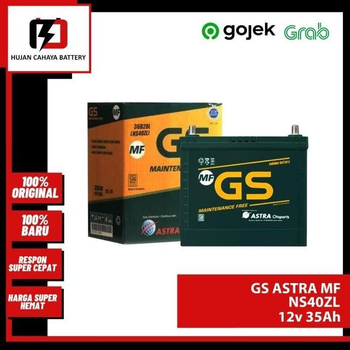 Aki Mobil GS-ASTRA NS40ZL / NS-40-ZL / NS 40ZL - Aki TOYOTA CAYLA 2016 murah