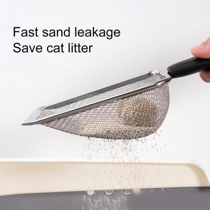 Sekop Serokan Pasir Stainless/Kucing Serokan Pasir/Kotoran Pup Kucing murah