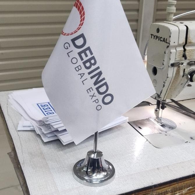 

New bendera meja kantoran( costum) kantoran dan partai pakai tiang stenlist