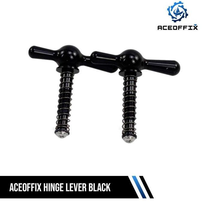 ready ACEOFFIX HINGE CLAMP LEVERS BLACK