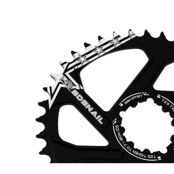 ready Chainring GXP SNAIL 32T 34T 36T 38T 40T Chain ring 32 T 34 T 36 T 38 T 40 T OFFSET 3MM Crank G