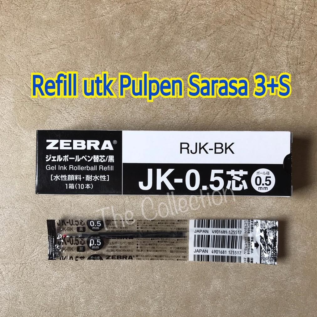 

Berkualitas! ATK556SR Refill 3S Black 0.5 RJK-BK Sarasa Pulpen isi ulang 3+S hitam JK G301 G-301 ZEBRA !!