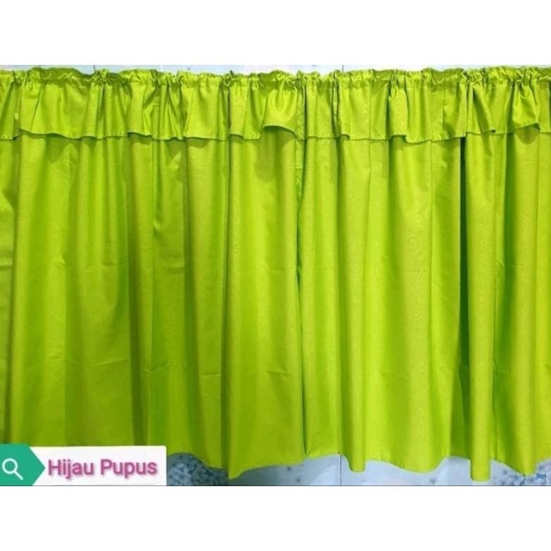 (DISKON TERBARU) Gorden Kolong Dapur - Hijau Pupus