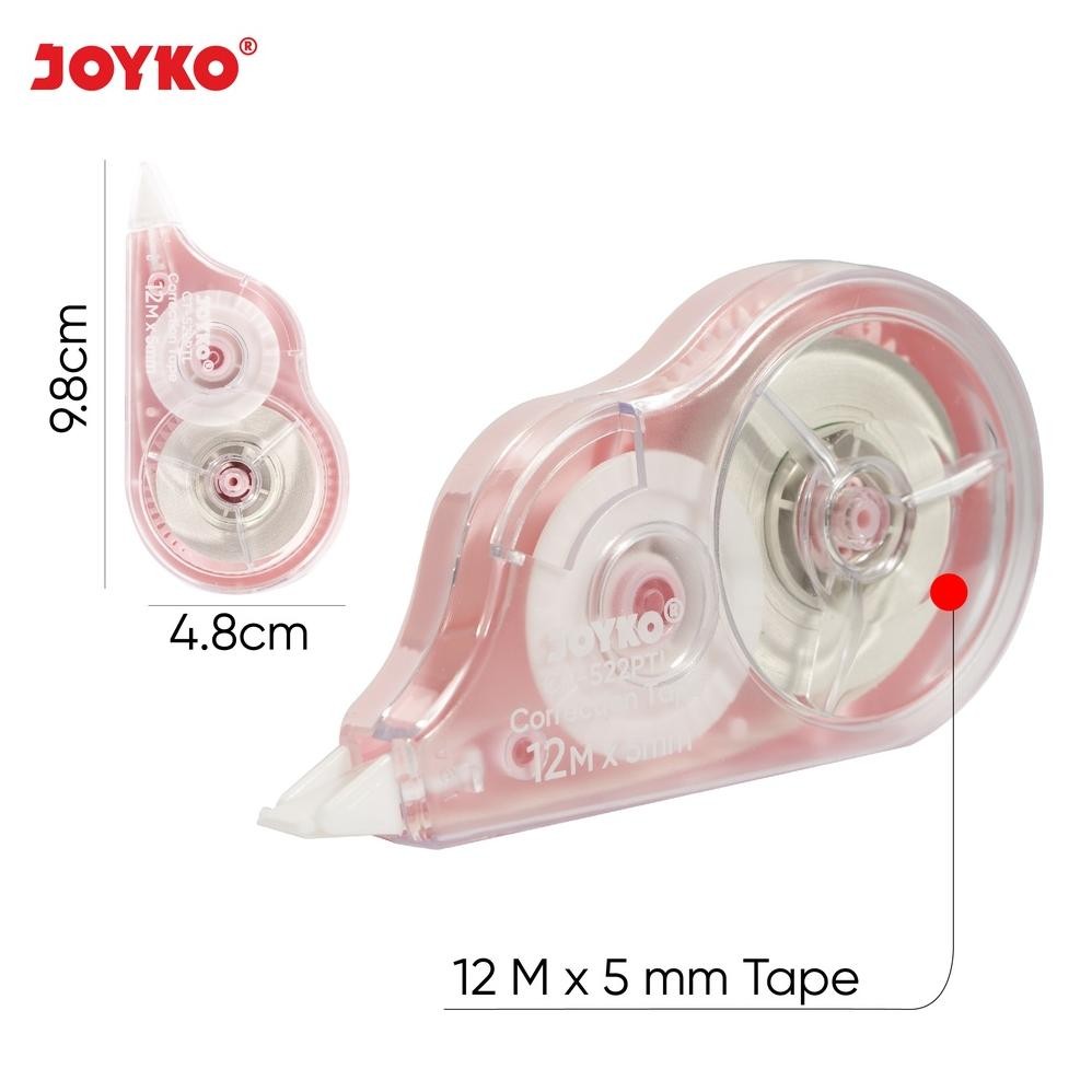 

Berkualitas! JOYKO CORRECTION TAPE 12M CT522 TIPEX KERTAS JOYKO TIPX TIP X CT-522 1 BOX [12PCS] ..