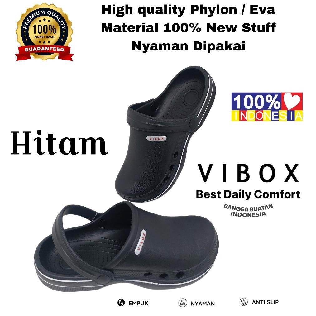 DR162>> Sandal Kodok Hitam | Sandal Medis Dokter Perawat | Sandal Umroh Haji | Sandal Pabrik | Sanda