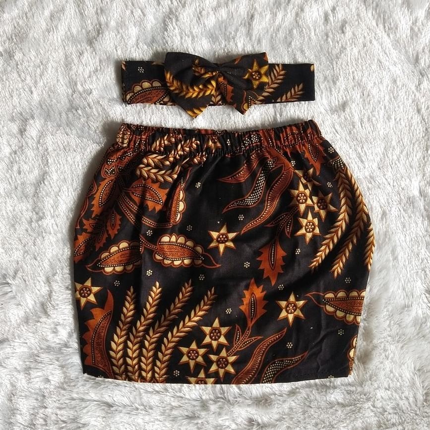 New rok anak span pendek batik
