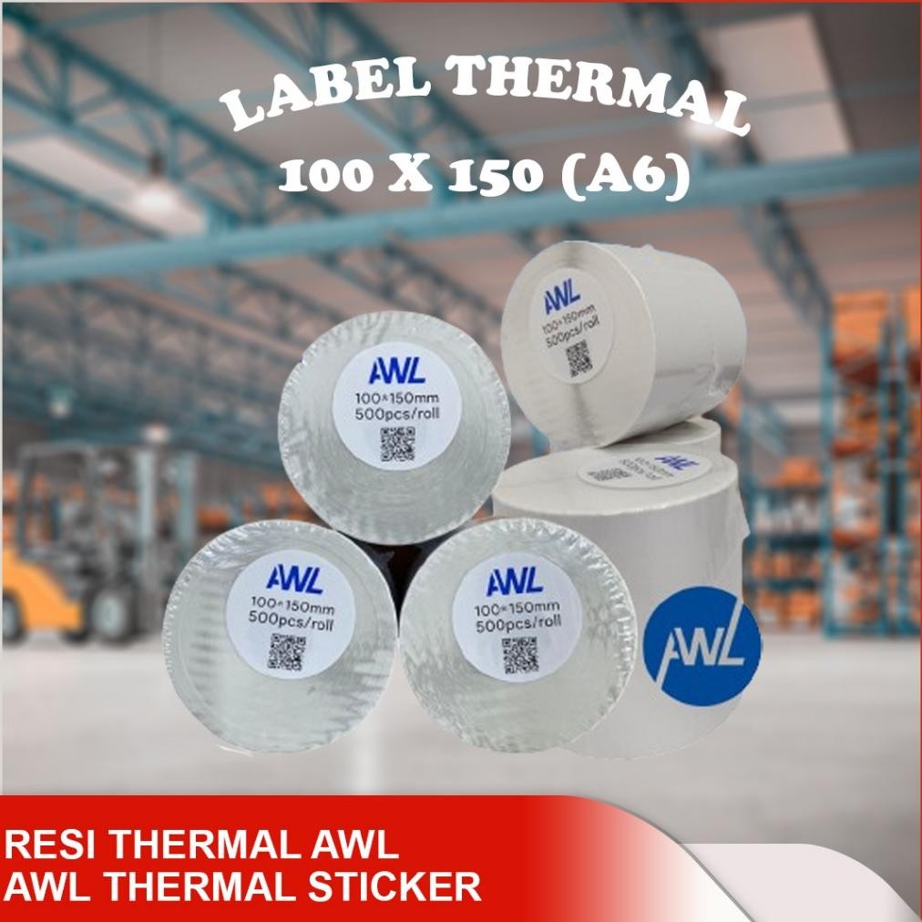 

Flash Sale - LABEL STICKER THERMAL 100 X 150 BARCODE 100X150 UKURAN A6 / stiker label thermal barcode 100x150mm isi 500 pcs ,,