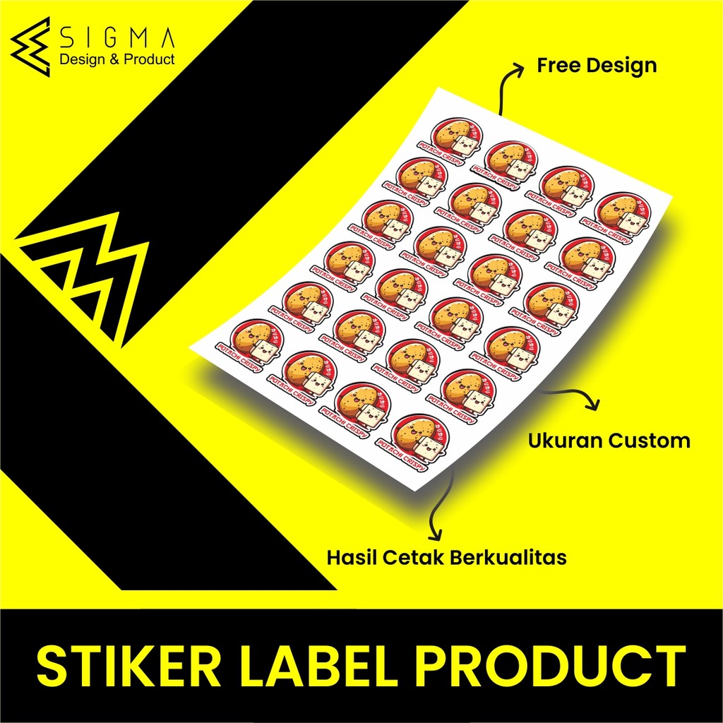 

CETAK STIKER CHROMO CUT A3 MURAH / CETAK STIKER LABEL KEMASAN MAKANAN MINUMAN ONLINESHOP MURAH